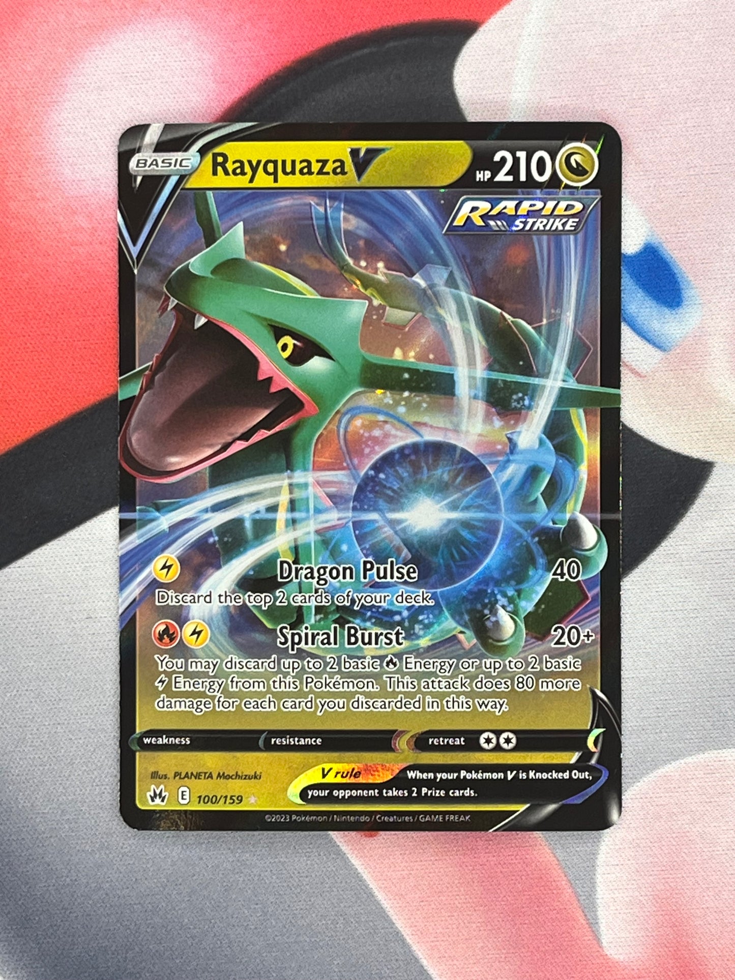 Rayquaza V #100 - Crown Zenith - NM