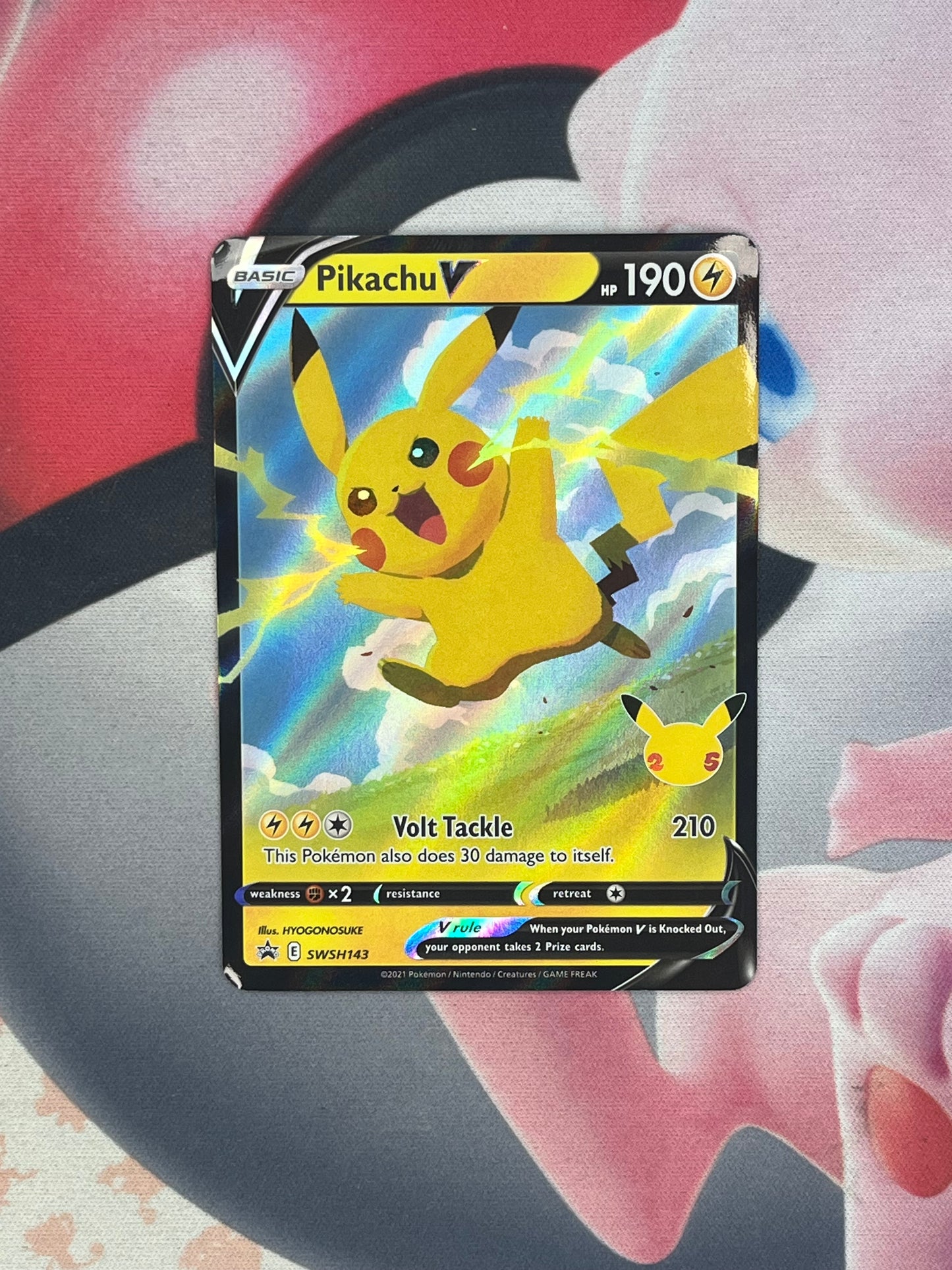 Pikachu V #SWSH143 - Pokemon Celebrations - NM