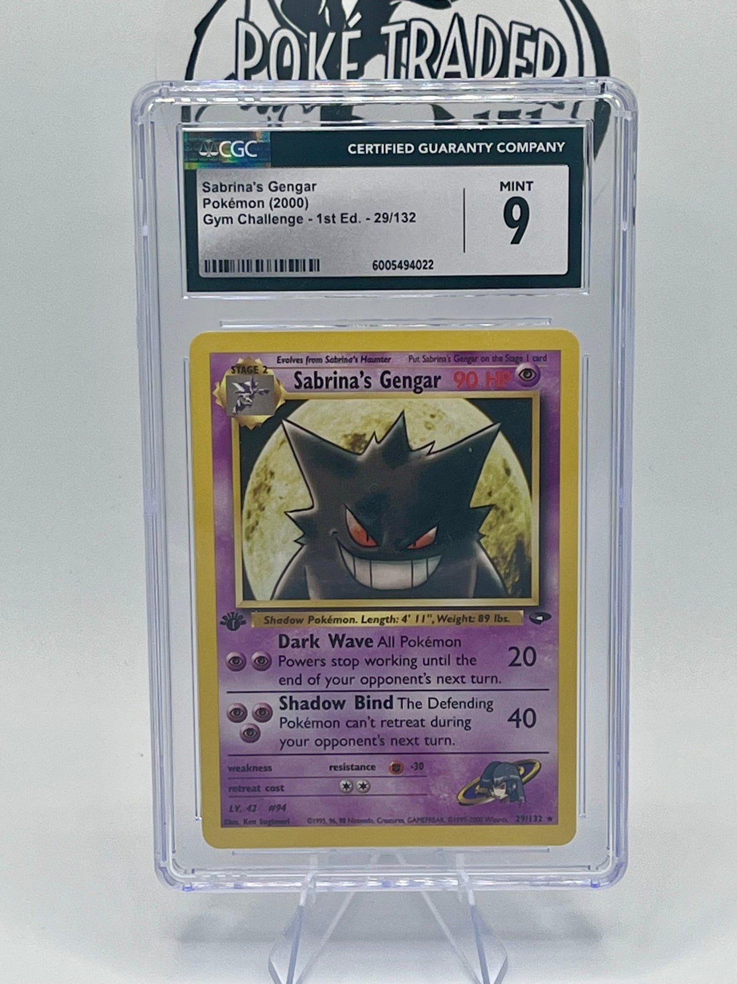 Sabrina’s Gengar #29 - Gym Challenge (1st Edition) - CGC 9