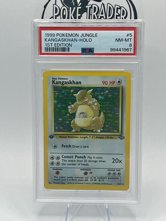 Kangaskhan #5 - Jungle (1st Edition) - PSA 8