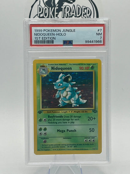 Nidoqueen #7 - Jungle (1st Edition) - PSA 7