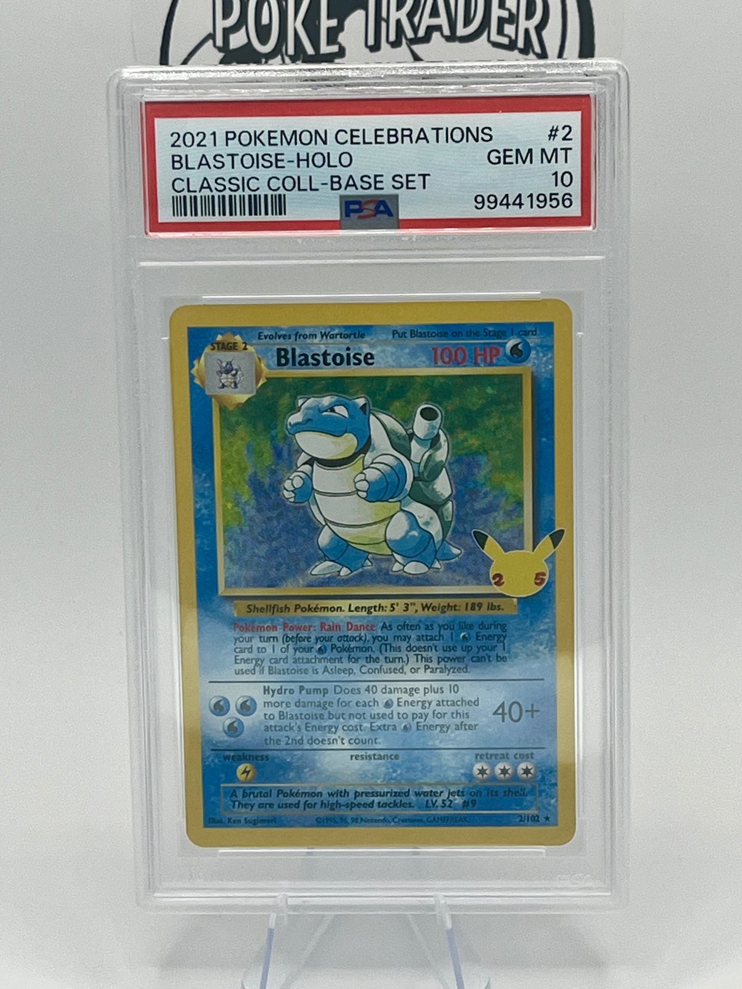 Blastoise #2 - Celebrations - PSA 10