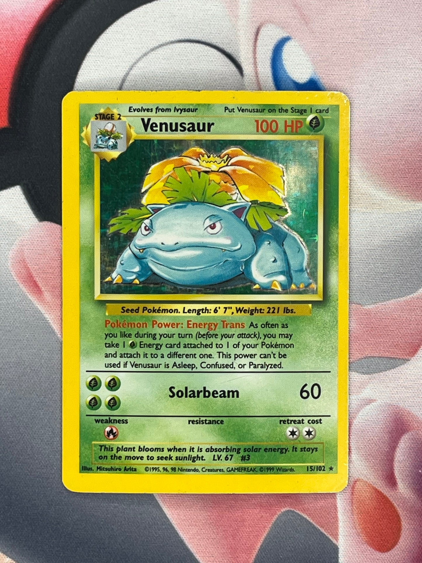 Venusaur #15 - Base Set (Unlimited) - MP